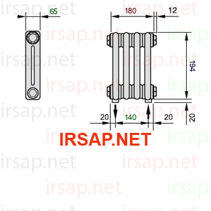 Радиатор IRSAP Tesi 20200/4 T16 CL 01